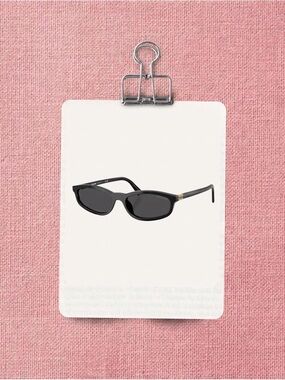 Miu Miu
MU A06S Black Sunglasses with Gold Accents